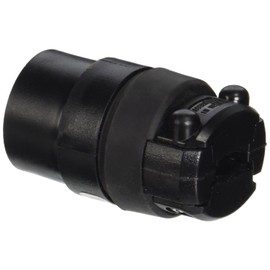 Leviton 115CR 15 Amp, 125 Volt, Cord Outlet, Polarized, Rubber w, Black