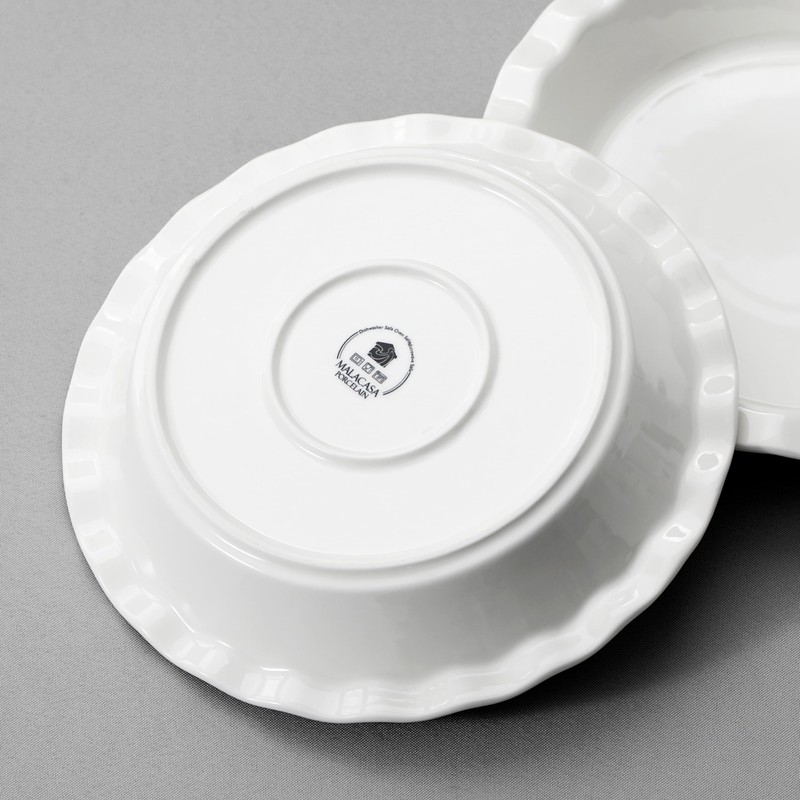 MALACASA Ceramic Pie Pan, Pie Pan for Baking 9 Inch,40