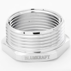 BLUMKRAFT Set of 5 Metal Adapters PG-Metric PG21 Male to M25 x 1.5 Female (PG21-M25) Nickel-Plated Brass