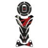labelbike - 3D Sticker Set Carbon Red Compatible with Kawasaki