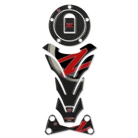 labelbike - 3D Sticker Set Carbon Red Compatible with Kawasaki Z750-Z1000 to 2006