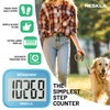 NESKLA 3D Pedometer for Walking, Simple Step Counter with Large