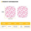 DBBXHZJY Pink Cow Print Sun Shade for Windshield Foldable Front