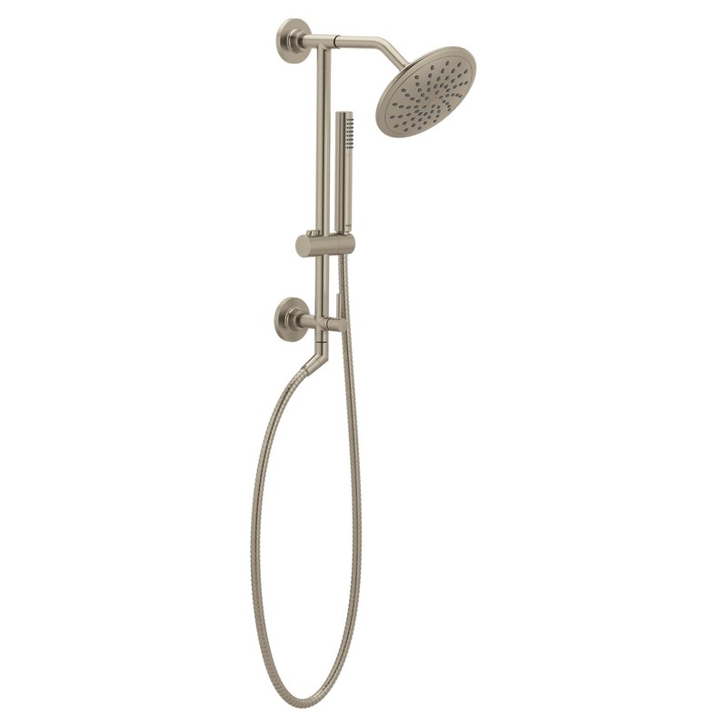 Moen Brushed Nickel 8-Inch Fixed Single Function Round Wide Rainshower