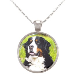 Arthwick Store Bernese Mountain Dog Puppy Pendant Necklace