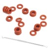 007 Silicone O-Ring, 70A Durometer, Red, 5/32" ID, 9/32" OD,