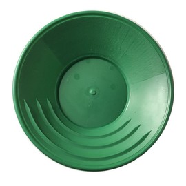 high plains prospectors 1849 Gold Pan - Made in The USA - Choice of Black or Green (Green)