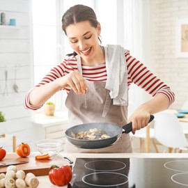 Cast Iron Handle Cover, 4 pcs Cast Iron Skillet Handle Covers Red & Black Cast Iron Handle Covers Silicone Hot Handle Holder Non-Slip Pot Holder Sleeve for Metal Frying Pans ​Aluminum Cookware Handles