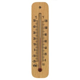 Traditional Wooden Room Thermometer to Measure Room Temperature - Can be used Indoor or Outdoor and is Ideal for Home, Office, Garden, Greenhouse or Garage