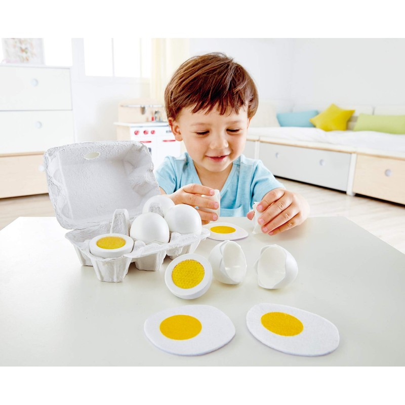 Hape Cartone delle Uova | 3 Uova Sode con Guscio