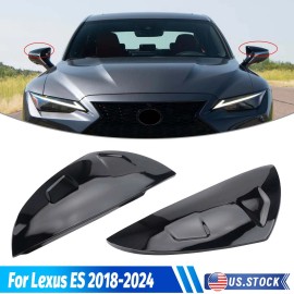 M Style Mirror Cover Cap Replacement Gloss Black For Lexus ES IS LS LC 2018-2025