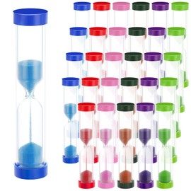 40 Pack 2 Minute Sand Timer for Kids Colorful Hourglasses Sand Clock 2 Minute Small Plastic Sand Watch Mini Toothbrush Timer Kids Hour Glass Sandglass for Classroom Teeth Brushing