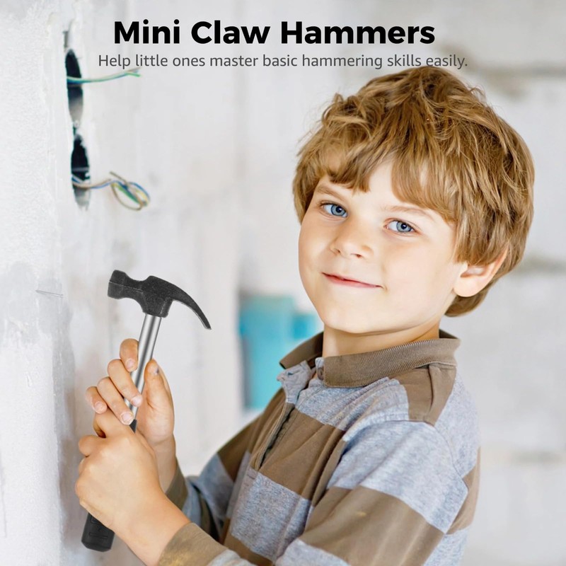 20 Pcs Mini Claw Hammers, Small Hammers for Little Ones,