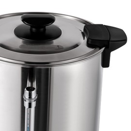 15L/3.96gal Coffee Urn, Commercial Large Percolator Coffee Pot Electric Kettle Hot Water Boiler Tea Urn Portable Coffee Maker Hot Drink Dispenser for Cafes, Offices, Camping, Gardens