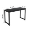 HOBINCHE 47 Inch Small Space Computer Desk, Home Office Desk,