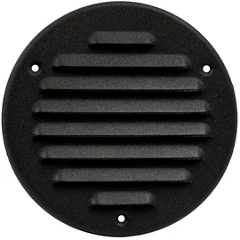 ECOPRO VENT Black Metal 4'' Inch Round Ventilation Grille - Inside/Outside use - (Grille: 4''Ø/Cover Area: 5.25''Ø) - Air Vent Louver - Available 9 Sizes / 2 Types / 3 Colors.