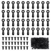 100 Pcs Metal Picture Frames Turn Button Fasteners with Screws,