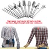 10pcs/Set 1/8in Shank High Speed Steel Milling Cutter Router Bits