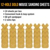 Dura-Gold Premium Mouse Detail Sander Sandpaper Sanding Sheets - 80