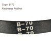 Kozelo B-70 Rubber V-Belts - [70 Inch Pitch Girth] Wrapped