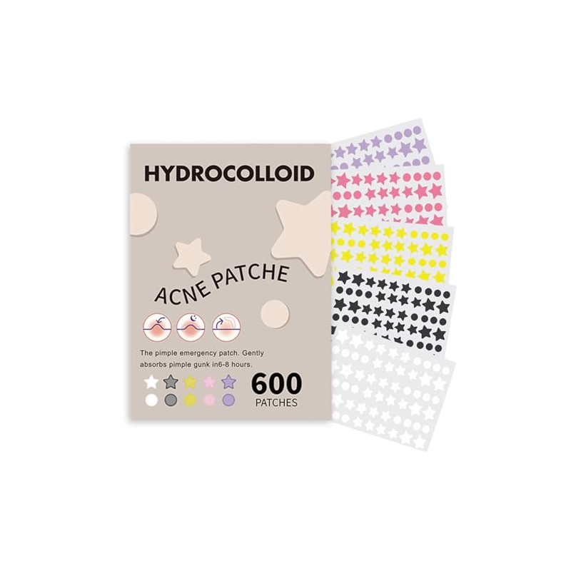 Parches para Acne, 600 PCS Parches para Granos de Estrella.