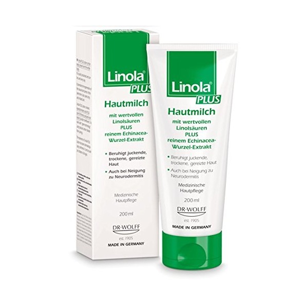 Linola Plus Skin Milk Saver Set 2x200ml. Great for Everyday Use by The Whole Body and Juckreizlin and Skin Soothing.