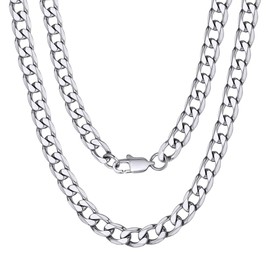Mens and Womens Necklace Chain Long Stainless Chain for Men and Women Steel Necklace Gift