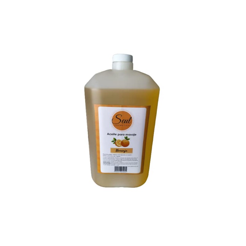 Aceite masajes Naranja SPA cuidado corporal 4 litros