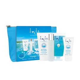 Inis the Energy of the Sea Inis the Energy of the Sea Voyager Gift Set - Hydrating Body Lotion - Refreshing Shower Gel - Body Wash - Unisex Cologne - Hand Cream For Women - Perfume - Travel Size Cosmetics With Cosmetic Bag