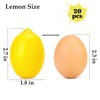 BigOtters 20PCS Small Artificial Lemons, 2.4 x 1.8 Inch Fake