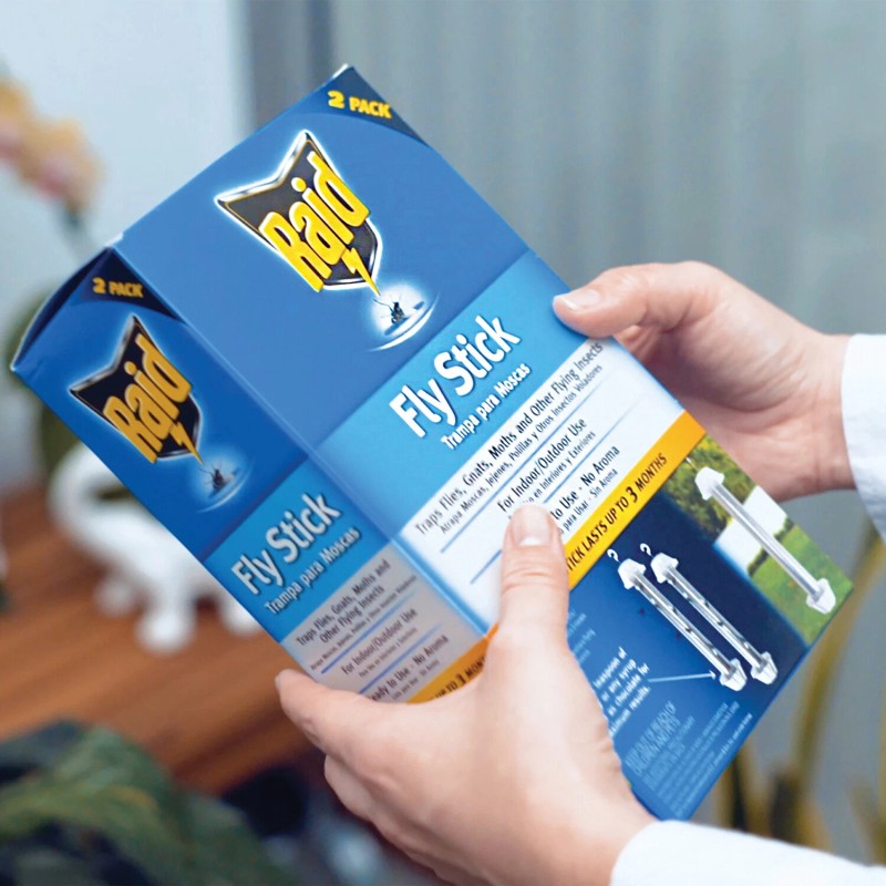 Raid® RAID 2PKFSTIK-RAID Jumbo Fly Stick (2 Pack) - 2