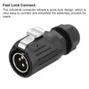 MECCANIXITY LP20 4 Pin Waterproof Connector, IP68 Circular Connectors Male