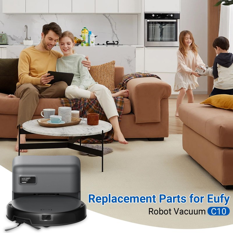 32-Piece Accessories Kit for Eufy Robot Vacuum C10 – Includes: