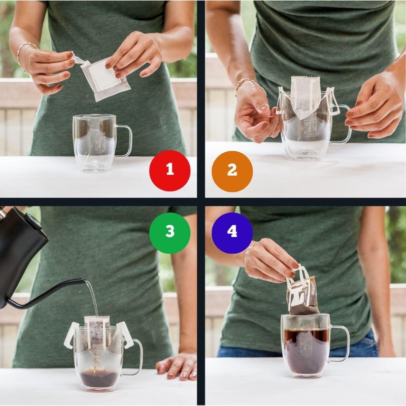 TRIBO COFFEE Single-Serve Portable Pour Over Drip Coffee - Discovery