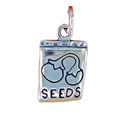 Sterling Silver 12X16Mm Image Of Tomato Seeds Packet Charm Decoration Accessories Pendant Charm For Making Bracelets Necklace Earrings Jewelry DIY