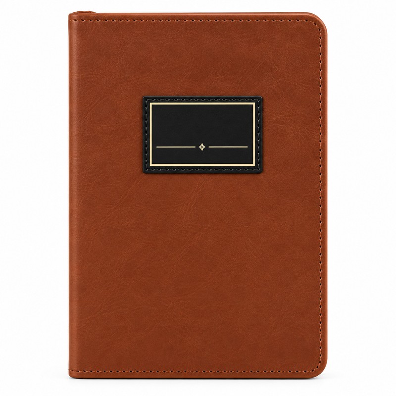 Brown Faux Leather Journal for Daily Writing – Hardcover 365-Day