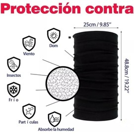 Gaiter de Cuello sin Costuras de Poliéster para Ciclismo, Senderismo, Pesca, Running – Protección UV y contra el Viento