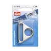 Prym 615838 40mm Silver Triangle Rings Zinc Alloy Bridge