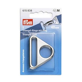 Prym 615838 40mm Silver Triangle Rings Zinc Alloy Bridge