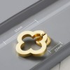 Newsmy 4 Pcs Flower Drop Ring Drawer Cupboard Knobs, Solid