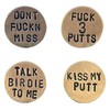 4PC Ball Marker, Funny Great Golf Gifts and Accessories for