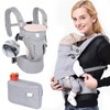 Cangurera para Bebé, Portabebés Ajustable Portátil,Ergonómico,Mochila Portabebés con Bolsa de