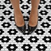 FloorPops Black Biscotto Peel & Stick Floor Tiles, FP3931