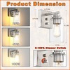 Loyareal Wall Sconces Set of Two, Brushed Nickel Wall Sconce