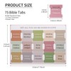 Bible Tabs,75 tabs Bible Index Tabs,Laminated Bible Tabs,Bible Divider Tabs,