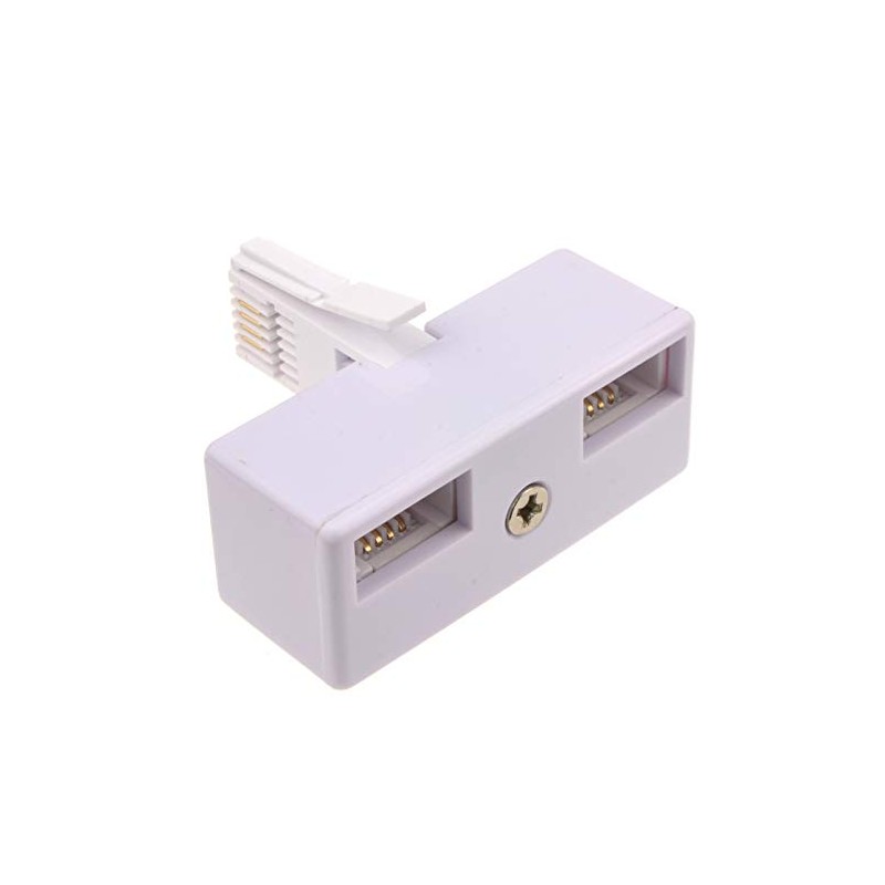 kenable BT Telephone Splitter 2 way Sockets 1 x Socket
