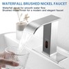 CDLODIN Touchless Bathroom Faucet Automatic Bathroom Sink Faucet with Sensor,
