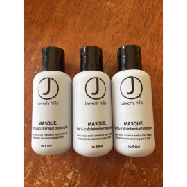 J Beverly Hills Hair & Scalp Intensive Treatment Masque Mask -Travel Size Lot-3