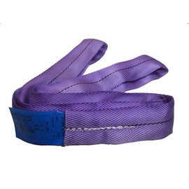 FREAK Round Sling, N-Type, Endless Type, For Loading Roots, Pile Pulling, Working Load 2204.3 lbs (1000 kg), Width 2.0 inches (50 mm), Length 3.3 ft (1 m), Purple