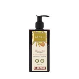 PLANTANA® Organic Argan Body Milk 250 ml | Pure Argan Oil | Antioxidant | Moisturising | Free from Parabens, Silicones, SLES, Artificial Colours and Mineral Oils